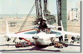 Установка Бурана с помощью ПУА-100 на Ан-225 Мрия