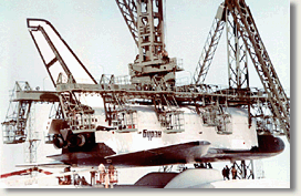 Установка Бурана при помощи ПУА-100 на Ан-225 Мрия