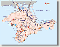 Раскрывающаяся карта с объектами инфраструктуры системы "Вымпел"