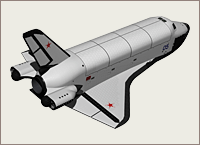 Первый проект "Бурана", представлявший собой копию американского шаттла - ОС-120 (СССР)