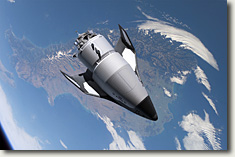 Крылатый вариант "Клипера" в космическом полете